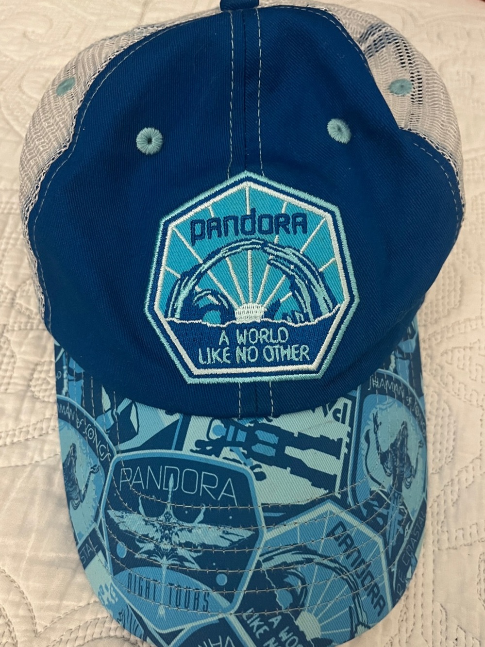 Disney Parks Pandora World of Avatar Trucker Hat Adult Blue Mesh Baseball Cap